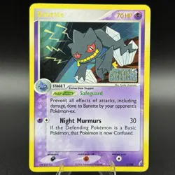 Banette 1/100 EX Crystal Guardians Pokemon Card Reverse Holo Foil Rare LP - Image 1