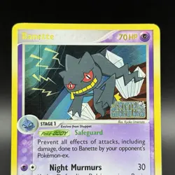 Banette 1/100 EX Crystal Guardians Pokemon Card Reverse Holo Foil Rare LP - Image 2
