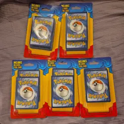 Lot Of 5 New Pokemon 20 Mystery Card w/ 1 Rare Foil Factory Sealed Box Set 2019 728192477089 - Image 1