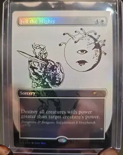 Fell the Mighty (Rainbow Foil) Secret Lair Drop MTG Near Mint - Image 1
