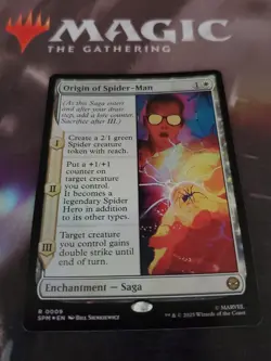 Mtg. Origin of Spider-Man. Foil. Marvel's Spider-Man. Pack Fresh - Image 1