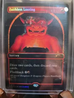 Faithless Looting (Rainbow Foil) Secret Lair Drop MTG Near Mint - Image 1