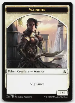 MTG Glyph Keeper // Warrior Double-Sided Token T Amonkhet 5 // 17 LP - Image 2