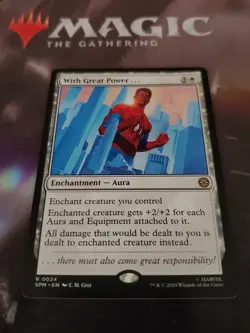 Mtg. With Great Power... Marvel's Spider-Man. Pack Fresh - Image 1