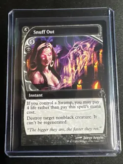 Snuff Out NM #187 MTG Mystery Booster 2 (Future Sight Frame) 187 - Image 1