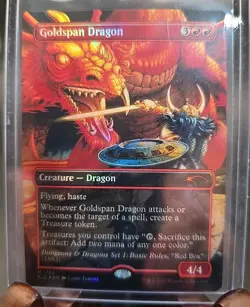 Goldspan Dragon (Rainbow Foil) Secret Lair Drop Foil MTG Near Mint - Image 1
