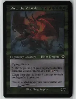 Piru, the Volatile (Retro Frame) (Foil Etched) #422 Rare FOIL MH2 NM MTG - Image 1