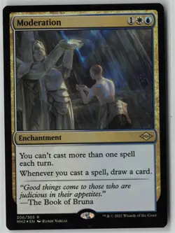 Moderation #206 Rare FOIL Modern Horizons 2 NM MTG - Image 1