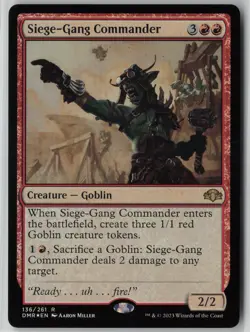 Siege-Gang Commander #143 Rare FOIL Dominaria NM MTG - Image 1