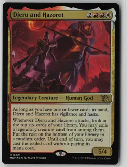 Djeru and Hazoret #221 Rare FOIL March of the Machine NM MTG - Image 1