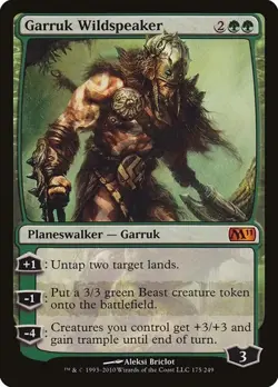 Garruk Wildspeaker Magic 2011 MP MTG - Image 1