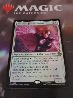 Mtg. Arachne, Psionic Weaver. Foil. Marvel's Spider-Man. Pack Fresh - Image 1