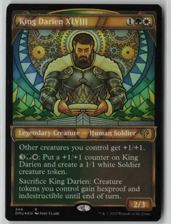 King Darien XLVIII (Textured Foil) #344 Rare Dominaria United NM MTG - Image 1