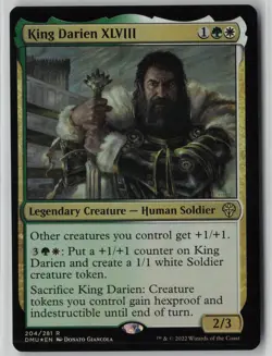 King Darien XLVIII #204 Rare FOIL Dominaria United NM MTG - Image 1
