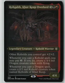 Rohgahh, Kher Keep Overlord (Foil Etched) #63 Rare Commander: DMC NM MTG - Image 1