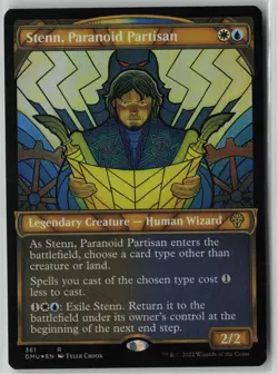 Stenn, Paranoid Partisan (Textured Foil) #361 Rare Dominaria United NM MTG - Image 1