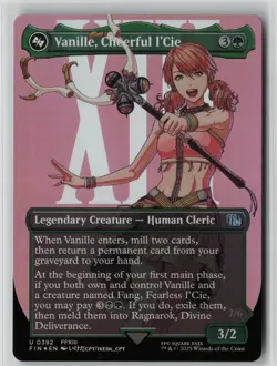 Vanille, Cheerful l'Cie (Borderless) #392 Uncommon FOIL FINAL FANTASY NM MTG - Image 1