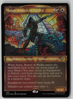 Astor, Bearer of Blades (Showcase) #293 Rare FOIL Dominaria United NM MTG - Image 1