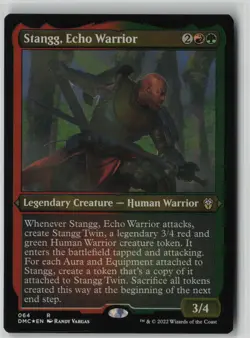 Stangg, Echo Warrior (Foil Etched) #64 Rare Commander: Dominaria United NM MTG - Image 1