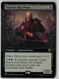 Shadow-Rite Priest (Extended Art) #403 Rare FOIL Dominaria United NM MTG - Image 1