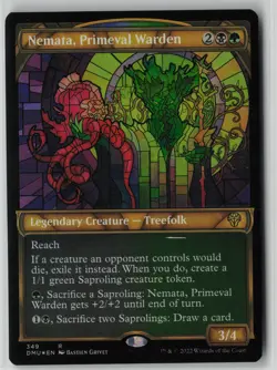 Nemata, Primeval Warden (Textured Foil) #349 Rare Dominaria United NM MTG - Image 1