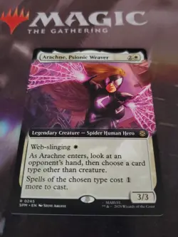 Mtg. Arachne, Psionic Weaver. Extended Art. Marvel's Spider-Man. Pack Fresh - Image 1