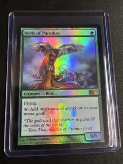 MTG Buy a Box Promo Birds of Paradise Foil LP 165/249 - Image 1