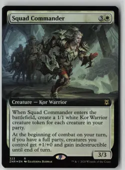 Squad Commander (Extended Art) #323 Rare FOIL Zendikar Rising NM MTG - Image 1