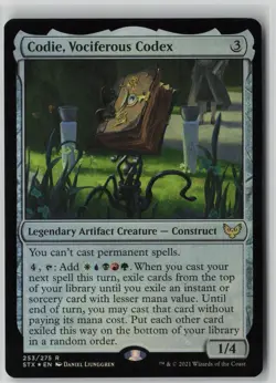Codie, Vociferous Codex #253 Rare FOIL Strixhaven: School of Mages NM MTG - Image 1