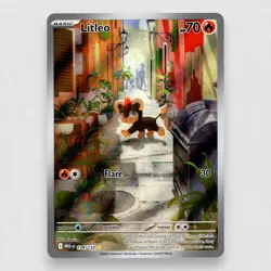 Litleo 139/132 ME01: Mega Evolution Illustration Rare Pokemon TCG NM - Image 1