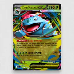 Mega Venusaur ex 003/132 ME01: Mega Evolution Holo Double Rare Pokemon TCG NM - Image 1
