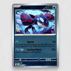 Kyogre 034/132 ME01: Mega Evolution Reverse Holo Rare Pokemon TCG NM - Image 1