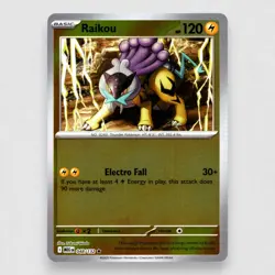 Raikou 048/132 ME01: Mega Evolution Reverse Holo Rare Pokemon TCG NM - Image 1