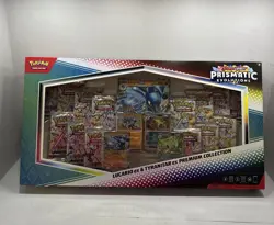 Pokemon Prismatic Evolutions Lucario ex & Tyranitar ex Premium Collection - Image 1