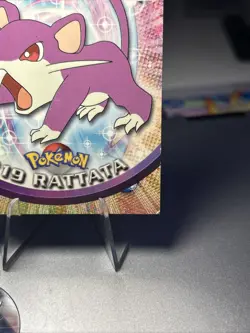 Pokemon - Topps - #19 Rattata - Non Holo - Black Logo LP - Image 4