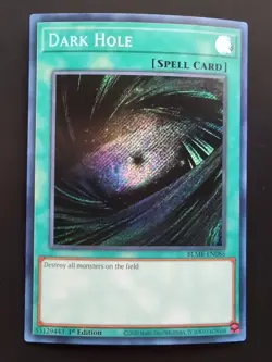 Dark Hole Secret Rare 1st Edition BLMR-EN086 Yugioh Near Mint - Image 1