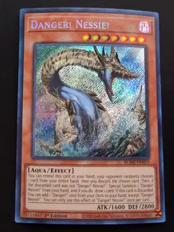 Yugioh Danger! Nessie! BLMR-EN059 Secret Rare 1st Ed NM - Image 1