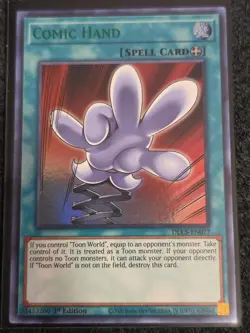 Yugioh: Cosmic Hand - DLCS-EN077 - Ultra Rare (Green) - 1st Edition - NM - Image 1