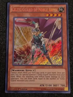 Yugioh Celtic Guard of Noble Arms MVP1-ENS48 Secret Rare 1st Ed NM - Image 1
