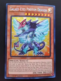Yugioh Galaxy-Eyes Photon Dragon BLMM-EN007 Secret Rare 1st Edition NM - Image 1