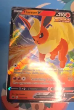Pokemon Flareon Jolteon Vaporeon v Sword & Shield Promo Holo Card - Image 2