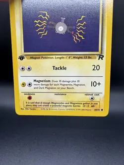 Pokemon TCG Magnemite Team Rocket 60/82 Regular 1st Edition Common Card NM - Image 4