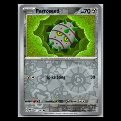 Ferroseed 127/182 - Reverse Holo - TCG Paradox Rift Pokemon Card - Image 1