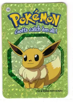 Eevee #133 - Vintage Vending Machine Prism Sticker 2000 - Pokemon Card - Image 1