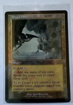 Sliver Hive Secret Foil Promo Card Retro Frame - Image 2