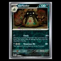 Garbodor 117/182 - Reverse Holo - TCG Paradox Rift Pokemon Card - Image 1