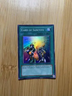 Yugioh Card of Sanctity TLM-EN037 Super Rare Unlimited Near Mint - Image 2