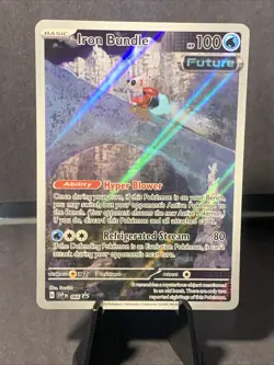 Pokemon TCG Iron Bundle 066 SV: Black Star Promo Card Holo Full Art NM/M - Image 1