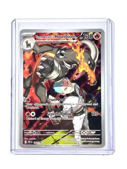 Team Rocket's Houndoom 191/182 Illustration Rare IR Destined Rivals Pokemon Card - Image 3