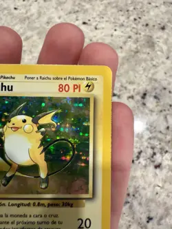 Pokemon Card - Spanish Raichu 14/102 Holo Rare Base Set LP - Image 3